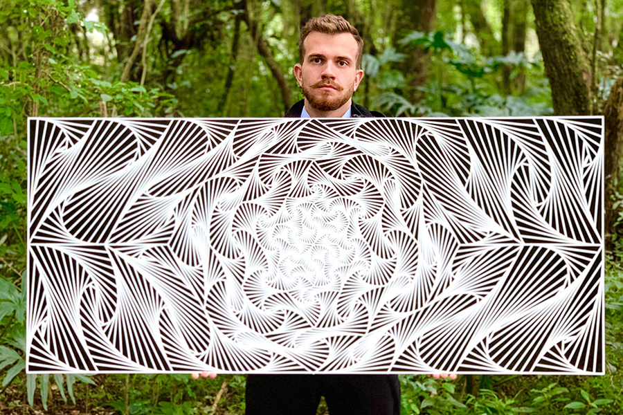 Tape Artist Murilo Cenovicz, known as Sinergia Art