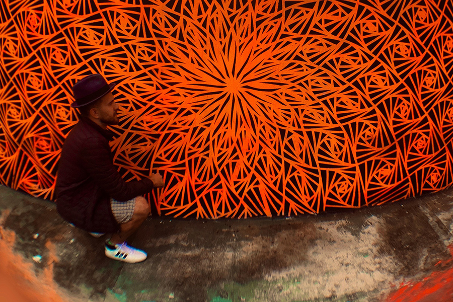Well, I began making art 6 years ago, and for two and a half years I’ve worked with tape