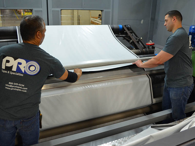 Two Pro® machine operators, setting up for conversion.