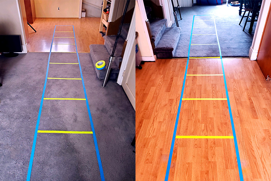 Example of an Agility Ladder made with Pro Gaff®