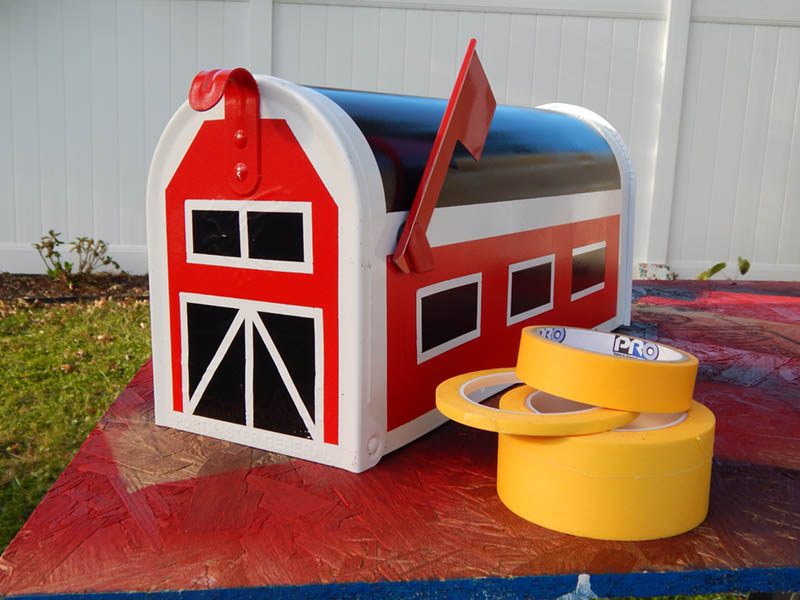 The completed farm mailbox with Pro 788!