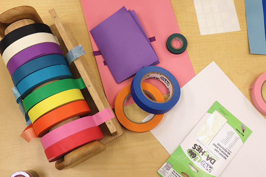 Tape can help young children develop their motor skills