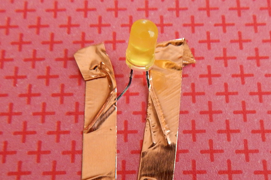 Install your LED light into your simple circuit