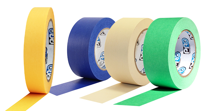 Masking tapes are important for protecting surfaces likes walls and floors during janitorial painting projects.