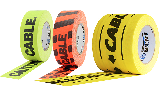 Our Caution and Cable Path tapes are perfect for safety marking around wires and cables