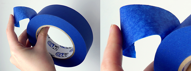The scientifically designed adhesive allows Pro® Scenic Blue Mask to remove cleanly with no residue