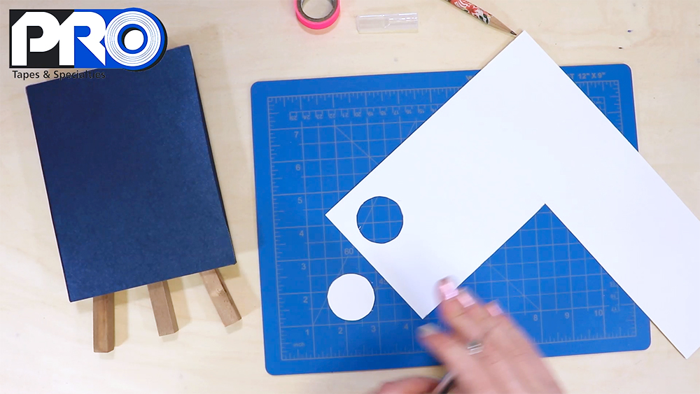 Draw or trace a circle for the moon