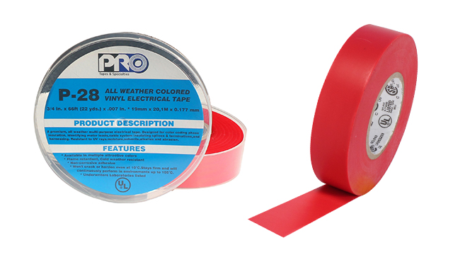 Use our electrical tape to protect and label wires